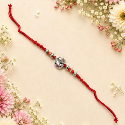 MAHADEV OXIDISED SILVER RAKHI