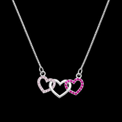 HEART SHAPE SILVER CHAIN PENDAT