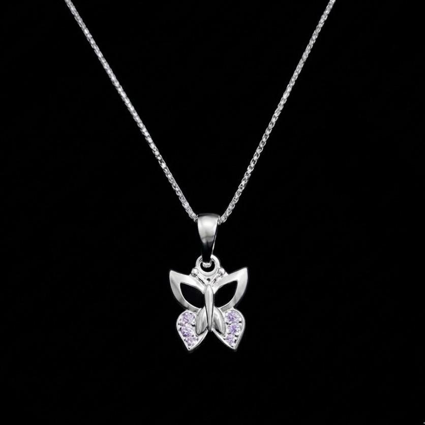 BUTTERFLY SILVER CHAIN PENDANT