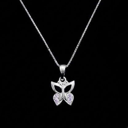 BUTTERFLY SILVER CHAIN PENDANT