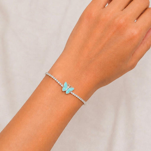 BUTTERFLY SHAPED SILVER 92.5 GIRLS BRACELET