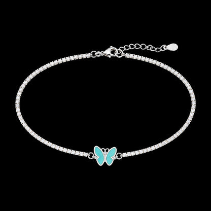 BUTTERFLY SHAPED SILVER 92.5 GIRLS BRACELET