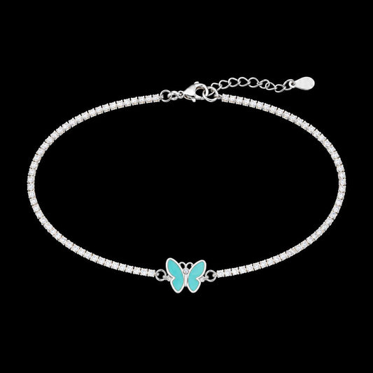 BUTTERFLY SHAPED SILVER 92.5 GIRLS BRACELET