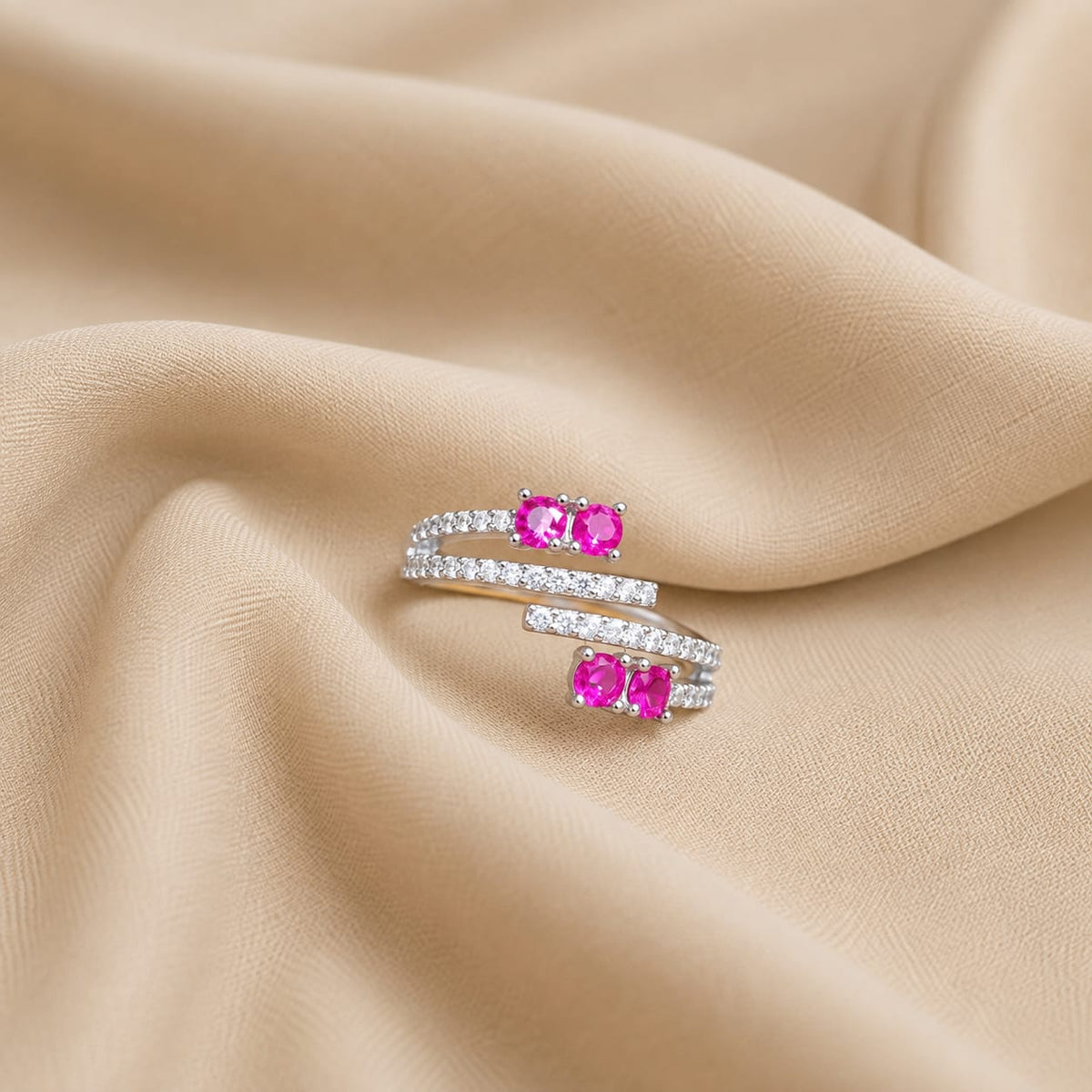 BEAUTIFUL SILVER 92.5 GIRLS RING