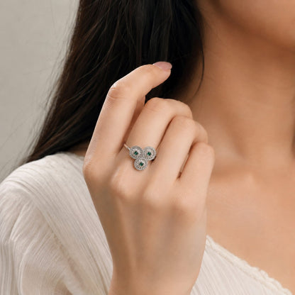 SHINING STONE SILVER 92.5 GIRLS RING