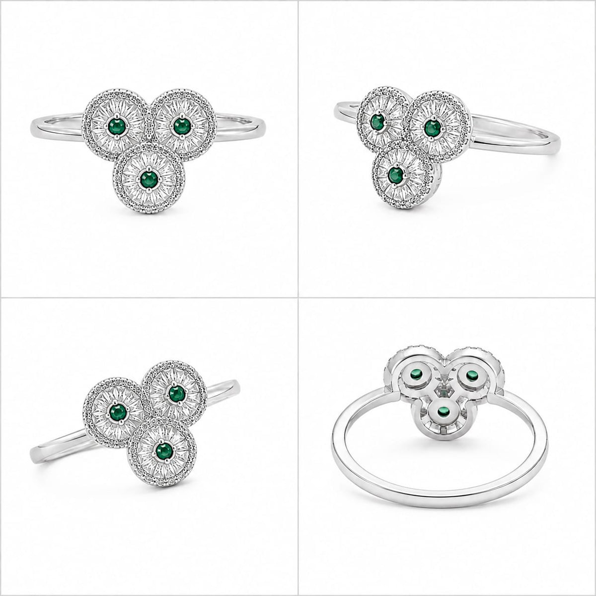 SHINING STONE SILVER 92.5 GIRLS RING