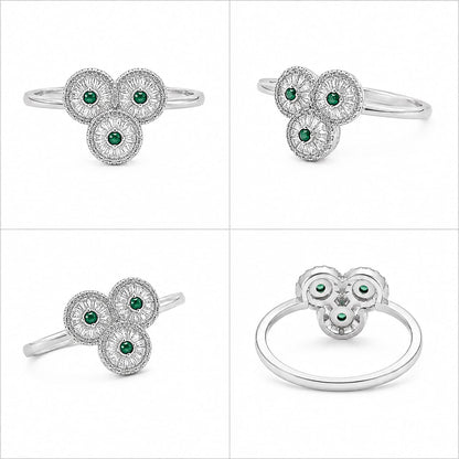 SHINING STONE SILVER 92.5 GIRLS RING