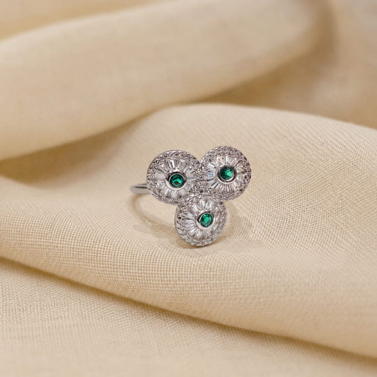 SHINING STONE SILVER 92.5 GIRLS RING