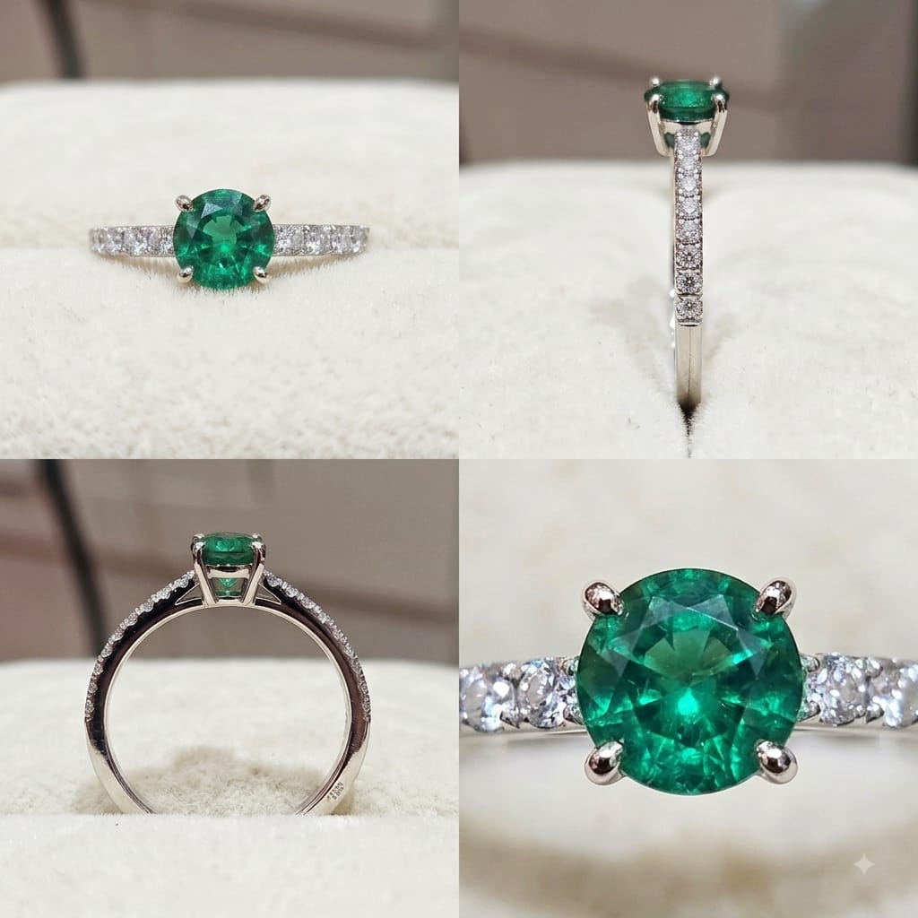SINGLE STONE SILVER 92.5 GIRLS RING