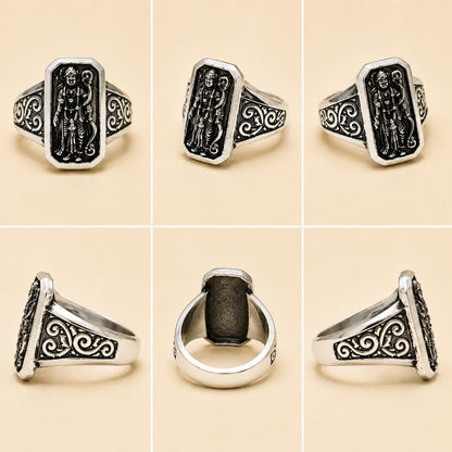 SHRI RAM SILVER RING FOR MENS