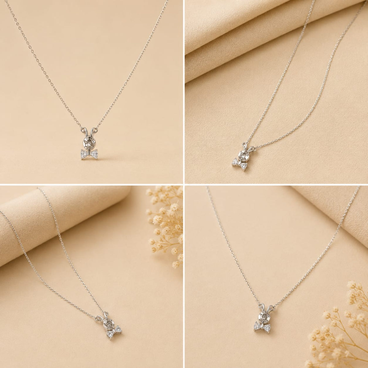CUTE RABBIT SILVER 92.5 CHAIN PENDANT
