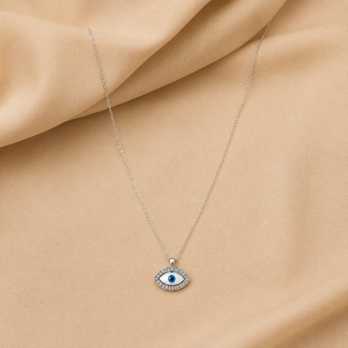 EVIL EYE SILVER 92.5 CHAIN PENDANT